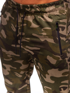 Pantalon de jogging sportif camo pour homme vert Bolf JX6185