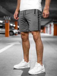 Short de sport pour homme graphite Bolf 68058A