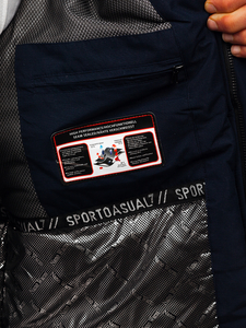 Homme Blouson d'hiver Bleu foncé Bolf 22M321