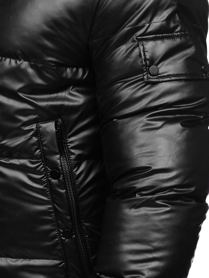 Blouson d'hiver matelassé sportif pour homme noir Bolf EX2125