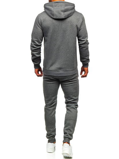 Survêtement à capuche pour homme anthracite Bolf D003