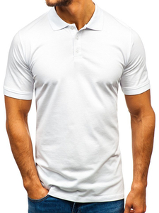 Le polo pour homme blanc Bolf 9025
