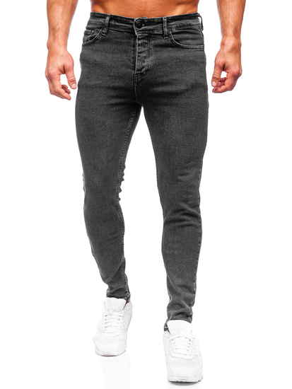 Homme Pantalon en jean regular fit Noir Bolf 6027