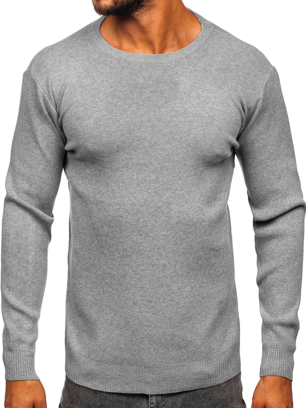 Homme Pull basic Gris Bolf S8506