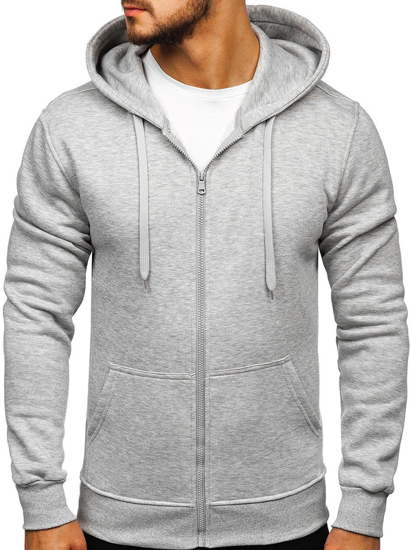 Sweat-shirt pour homme avec capuche gris Bolf 2008
