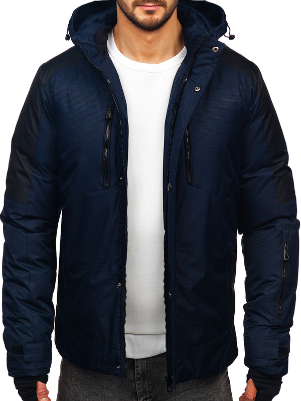 Homme Blouson d'hiver Bleu foncé Bolf 91M9902