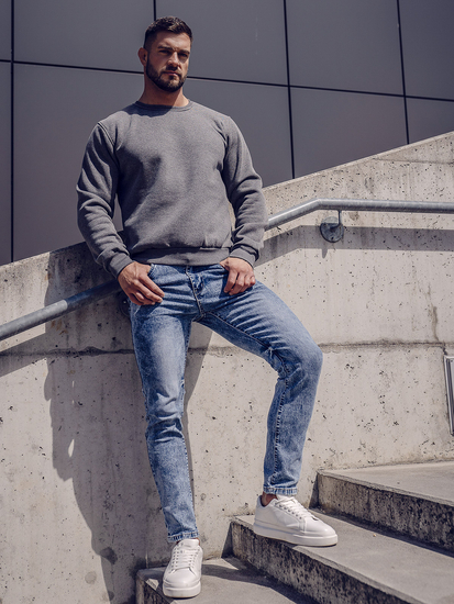 Homme Sweat-shirt Anthracite Bolf 2001A2