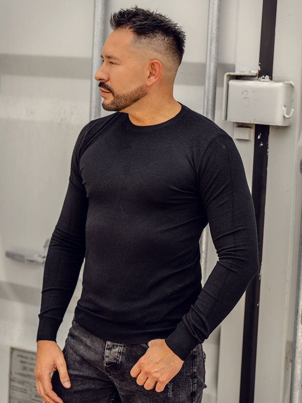 Homme Pull Noir Bolf MMB602A