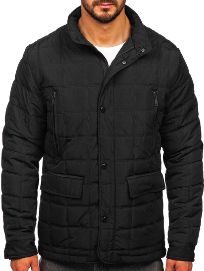 Homme Blouson à mi-saison matelassé Noir Bolf 5M709