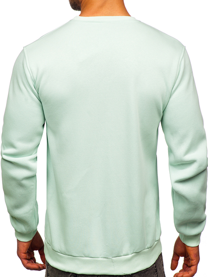 Sweat-shirt menthe clair sans capuche pour homme Bolf 2001  