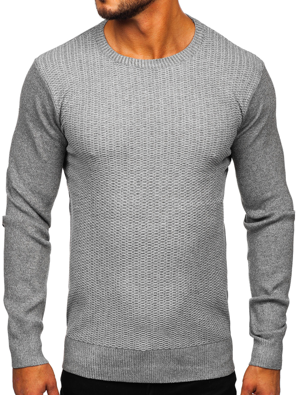Pull pour homme gris Bolf S8523