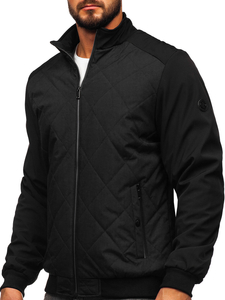 Blouson de transition matelassé pour homme noir Bolf 84M3022