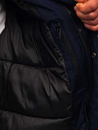 Homme Blouson d'hiver Bleu foncé Bolf 91M9902