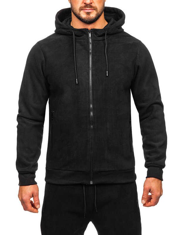 Survêtement à capuche pour homme noir Bolf 3A150