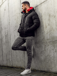 Blouson d'hiver matelassé pour homme noir Bolf 5M771