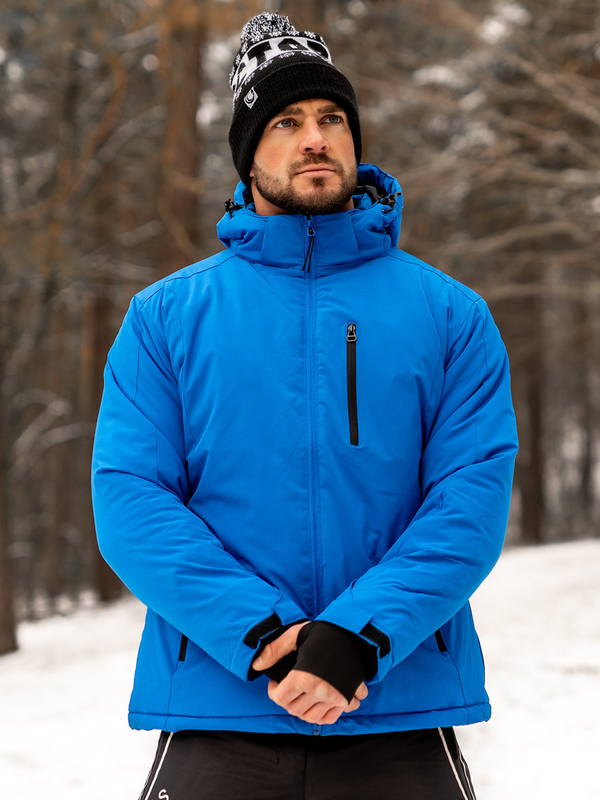 Blouson d'hiver sportif pour homme bleu Bolf HH011