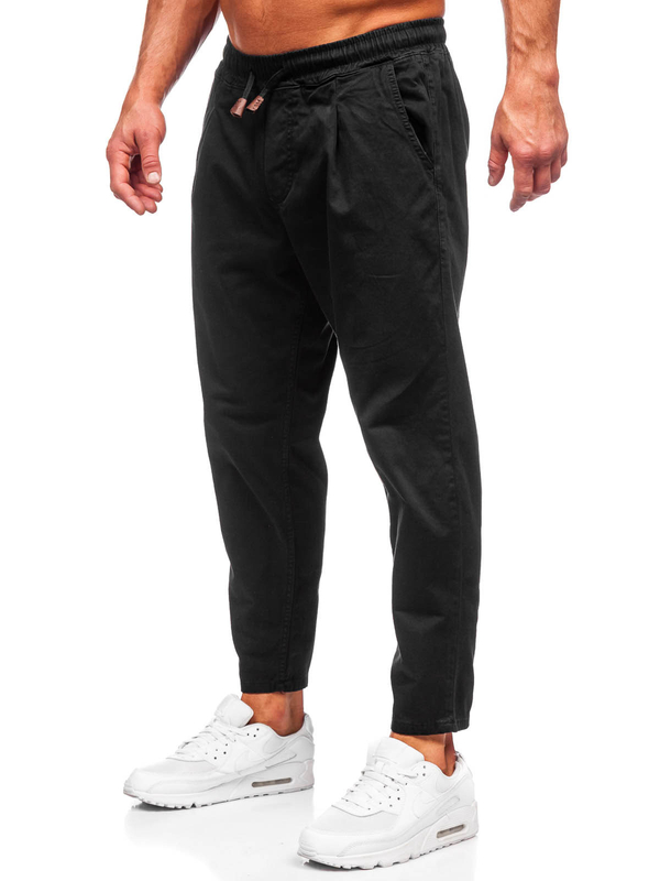 Homme Pantalon chino Noir Bolf 6237