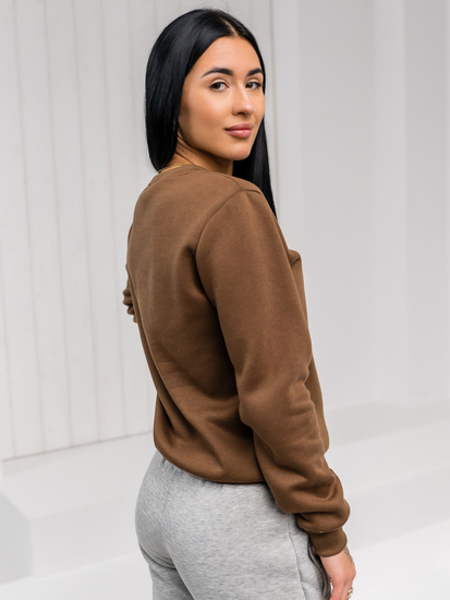 Femme Sweat-shirt Chocolat Bolf W01A1