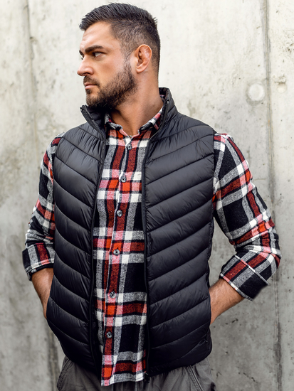 Gilet matelassé pour homme noir Bolf 13073A