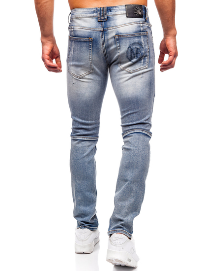 Homme Pantalon en jean slim fit Bleu foncé Bolf MP0094BS
