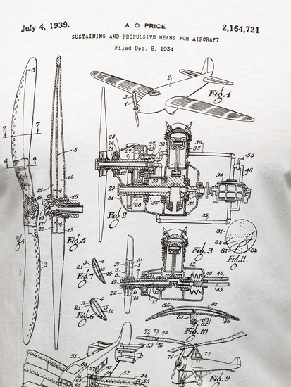 Homme T-shirt imprimé en coton Blanc Bolf MPO3538