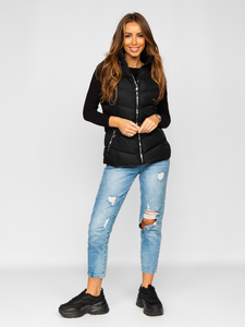 Gilet matelassé pour femme noir Bolf 5M719