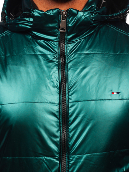 Blouson de transition sportif matelassé pour homme vert Bolf 2143