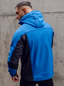 Homme Blouson softshell de transition Bleu Bolf T019A