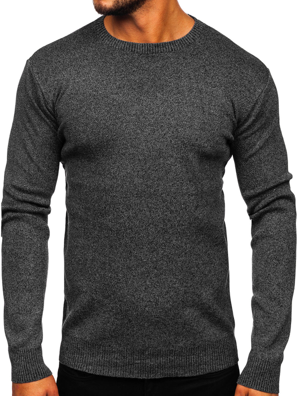 Pull pour homme noir Bolf S8165