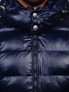 Homme Blouson matelassée d'hiver Bleu ciel Bolf 9981