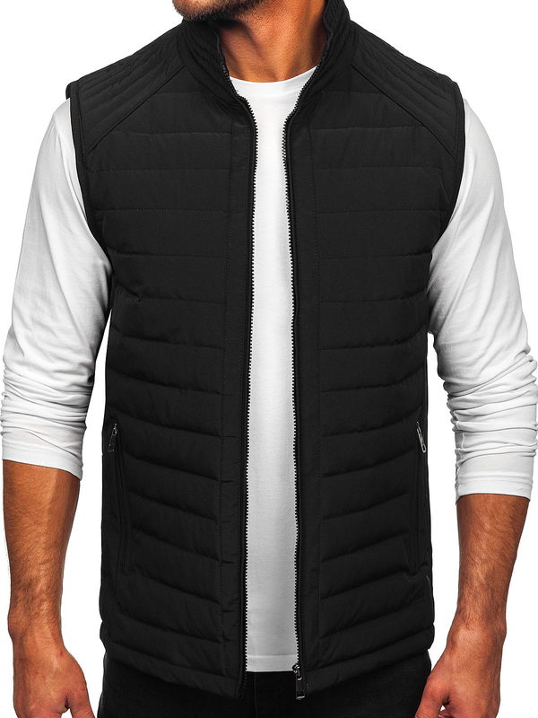 Homme Gilet matelassé Noir Bolf 31M5062