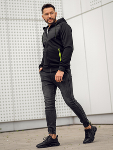 Blouson de transition pour homme noir Bolf KS2149