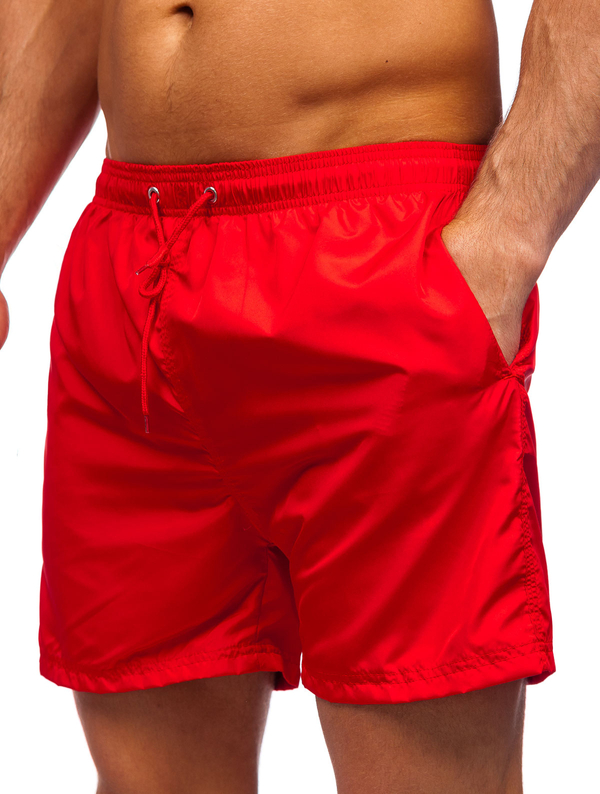 Short de bain rouge pour homme Bolf YW07002