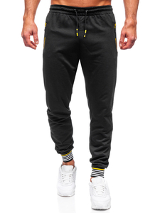 Pantalon jogger pour homme noir Bolf K10332