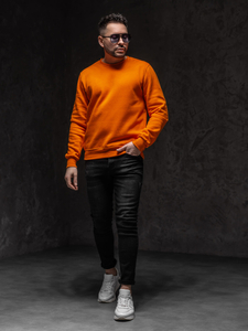 Homme Sweat-shirt Orange Bolf 2001A1