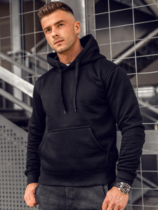 Sweat à capuche homme noir Bolf MB001A