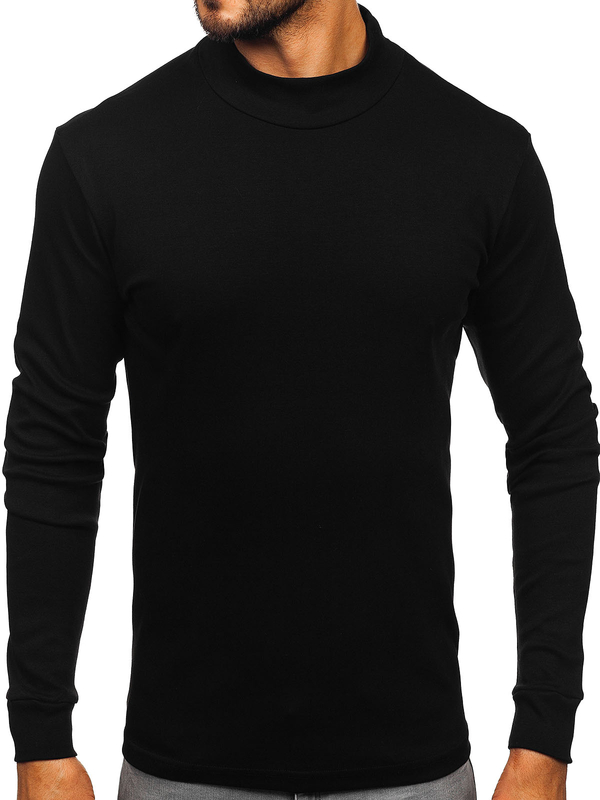 Homme Pull col polo Noir Bolf 534