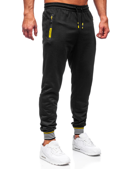Pantalon jogger pour homme noir Bolf K10332
