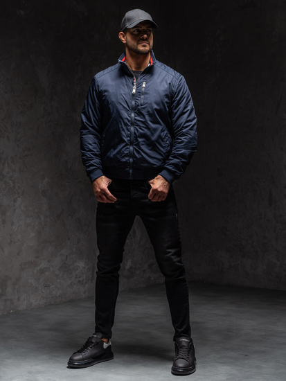 Homme Blouson de transition Bleu foncé Bolf 1907A1