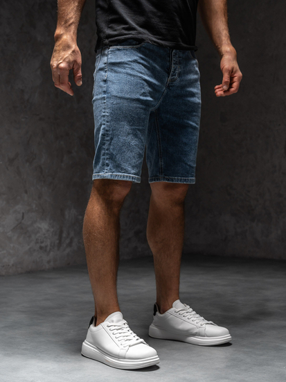 Homme Pantalon court en jean Bleu foncé Bolf MP0274BSA1