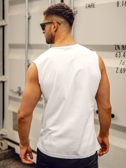 Homme Débardeur imprimé Blanc Bolf 14814A