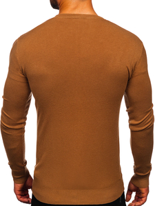 Pull avec fermeture pour homme marron Bolf YY06