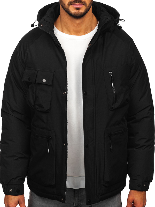 Homme Blouson d'hiver Noir Bolf 25M9806