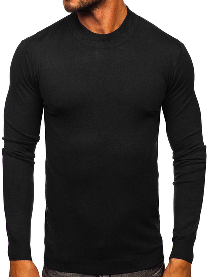 Pull à col roulé basic pour homme noir Bolf MMB603