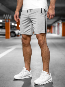 Short de sport pour homme gris Bolf 68058A