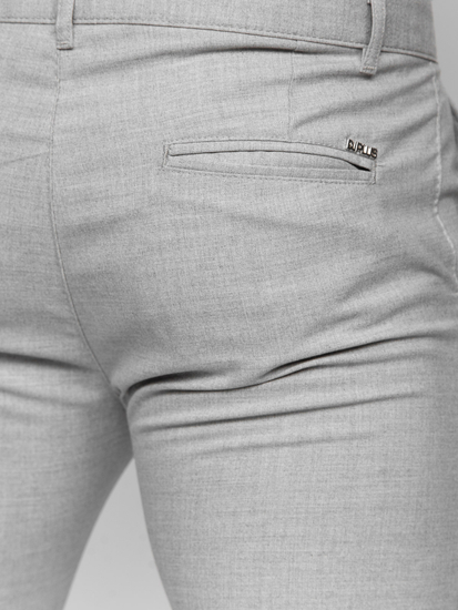 Homme Pantalon à carreaux Gris Bolf 0041