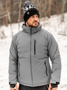 Blouson d'hiver sportif pour homme graphite Bolf HH011