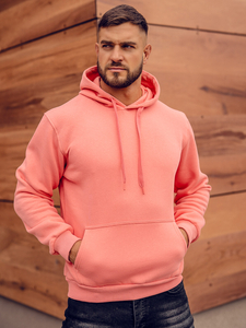 Sweat-shirt corail kangourou à capuche pour homme Bolf B1004
