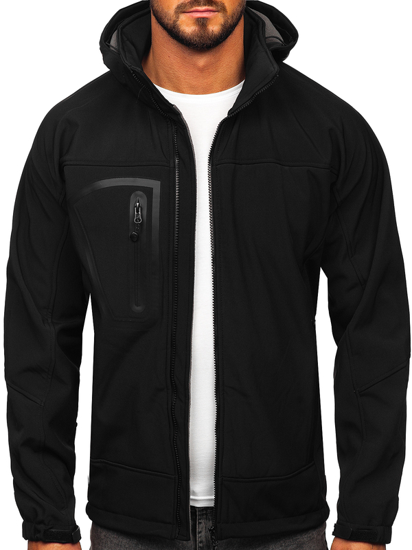 Homme Blouson softshell de transition Noir Bolf T019