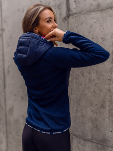 Sweat-shirt/veste sport bleu marine femme Bolf KSW4004A